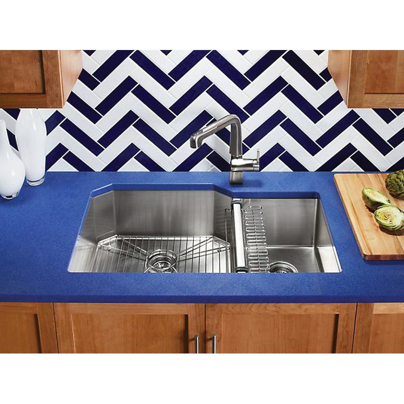 Kohler® Strive® K-5282-NA Kitchen Sink, Rectangular, Stainless Steel thumbnail 2