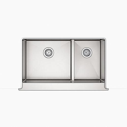 Kohler® Strive® K-5416-NA Farmhouse Kitchen Sink With Tall Apron, Rectangular, Stainless Steel