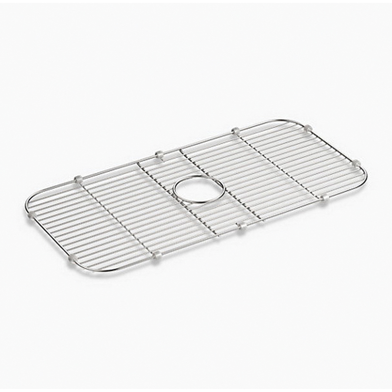 KOHLER Undertone 27-7/16 in. x 13-7/16 in. Single Bowl Kitchen Sink Bowl Rack in Stainless Steel