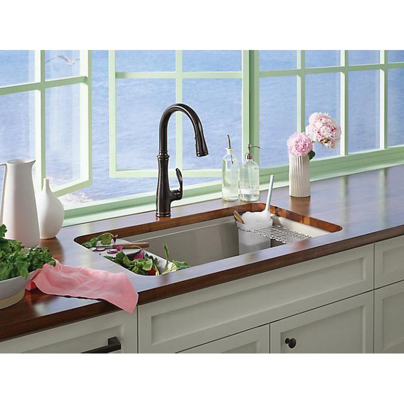 Kohler® Bellera® K-560-2BZ Kitchen Faucet, Deck, Pull-Down, Oil-Rubbed Bronze thumbnail 2
