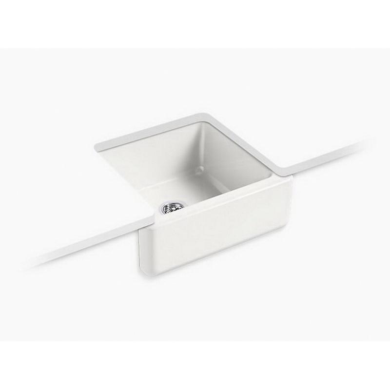 Kohler® Whitehaven® K-5665-FF Farmhouse Kitchen Sink With Tall Apron, Rectangular, Cast Iron, Sea Salt thumbnail 2
