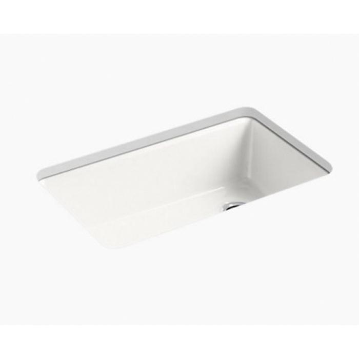 Kohler® Riverby® K-5871-5UA3-FF Kitchen Sink, Rectangular, 5 -Hole, Cast Iron, Sea Salt, Enamel, Domestic thumbnail 2