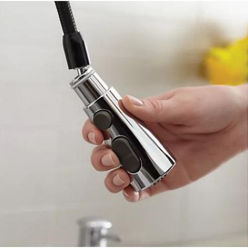 Kohler® Simplice® K-597-CP Kitchen Faucet, Deck, Pull-Down, Polished Chrome thumbnail 3