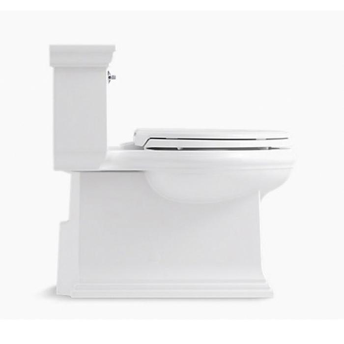 Kohler® Memoirs® Stately Comfort Height® K-6428-0 Chair-Height Toilet, Elongated Bowl, 1.28 gpf Flush Rate, White thumbnail 3