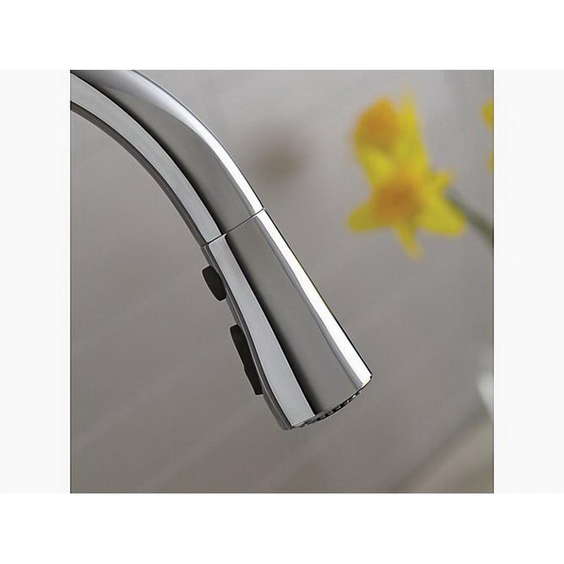 Kohler® Simplice® K-647-CP Kitchen Faucet, Deck, Pull-Down, Polished Chrome