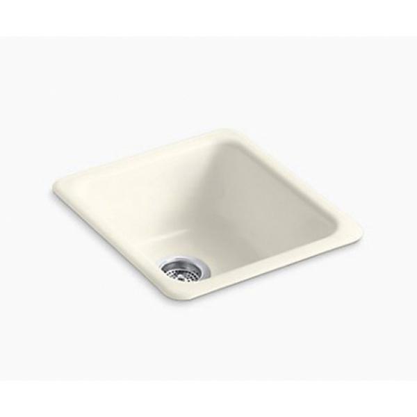 Kohler® Iron/Tones® K-6584-96 Kitchen Sink, Rectangular, Iron, Biscuit thumbnail 2