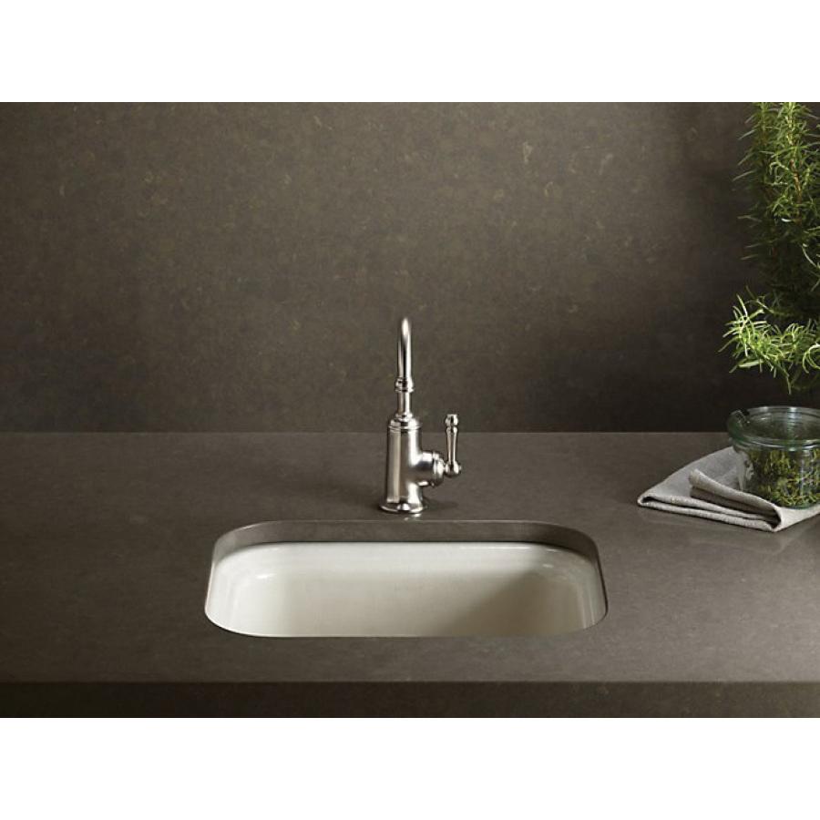 Kohler® Northland™ K-6589-U-7 Bar Sink, Rectangular, 1-Faucet Hole, Iron, Black, Domestic