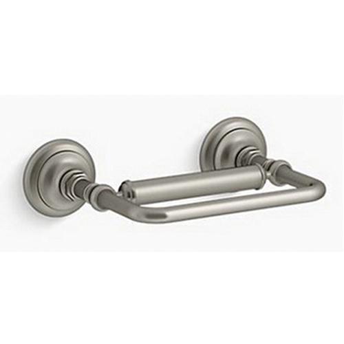 Kohler® Artifacts™ 72573 Pivoting Brass Toilet Tissue Holder, 8-7/8 inch x 6 inch x 2-5/8 inch, Vibrant Brushed Nickel