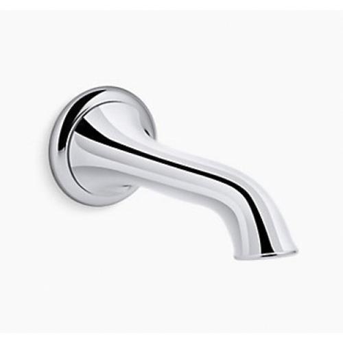 Kohler Artifacts&trade; K-72791 Polished Chrome Metal Non-Diverting Tub Bath Spout, 1/2 inch NPT x 8 inch