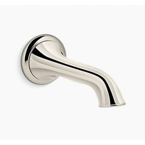 Kohler Artifacts&trade; K-72791 Vibrant Polished Nickel Metal Non-Diverting Tub Bath Spout, 1/2 inch NPT x 8 inch