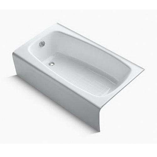 Kohler® Seaforth™ K-745-0 Bathtub, Soaking Bath Therapy, Rectangular, 54 in L, 30-1/4 in W, Left Drain Location, White thumbnail 2