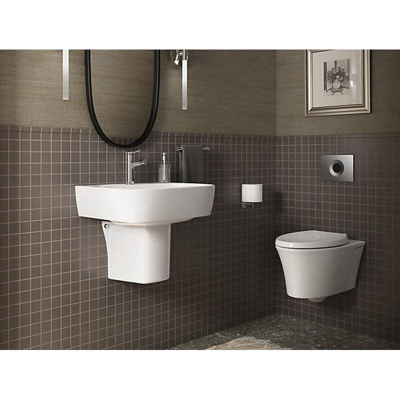 ModernLife™ Semi-pedestal lavatory with single faucet hole