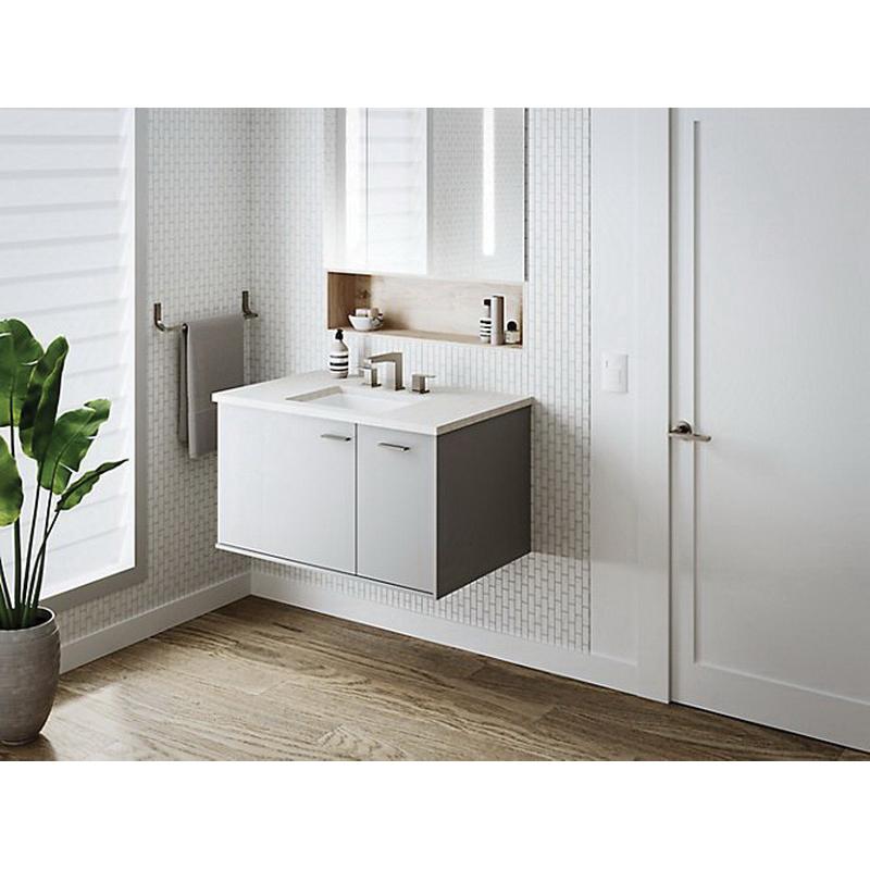 Kohler® Verticyl® Rectangle K-8189-0 Bathroom Sink, Rectangular, Vitreous China, White thumbnail 4
