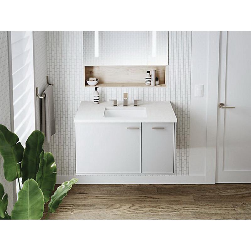Kohler® Verticyl® Rectangle K-8189-0 Bathroom Sink, Rectangular, Vitreous China, White