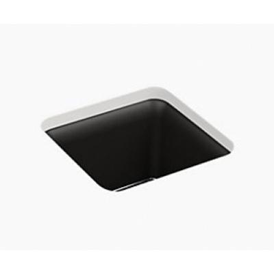 Kohler® Cairn® K-8223-CM1 Bar Sink, Square, Composite, Matte Black