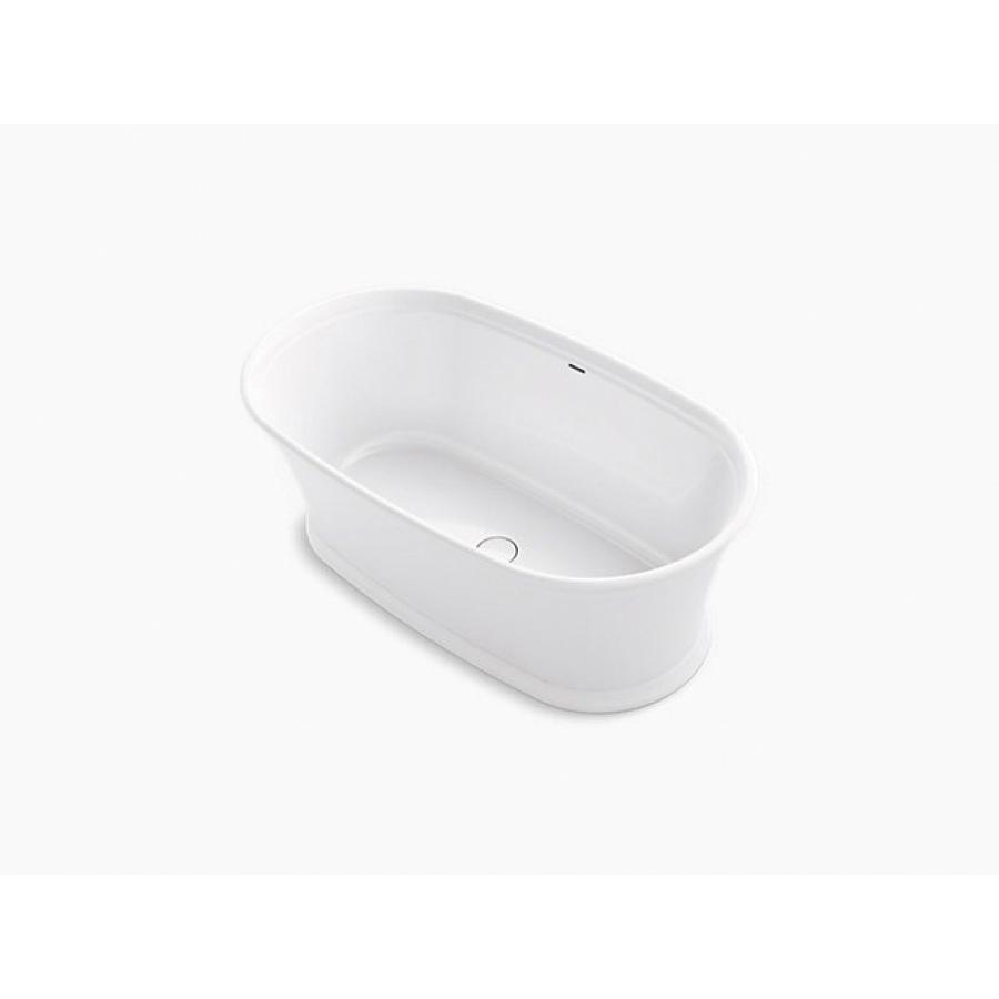 Kohler® Memoirs® K-8333-0 Bathtub, Soaking Bath Therapy, Oval, 66-3/16 in L, 36-3/16 in W, Center Drain Location thumbnail 2