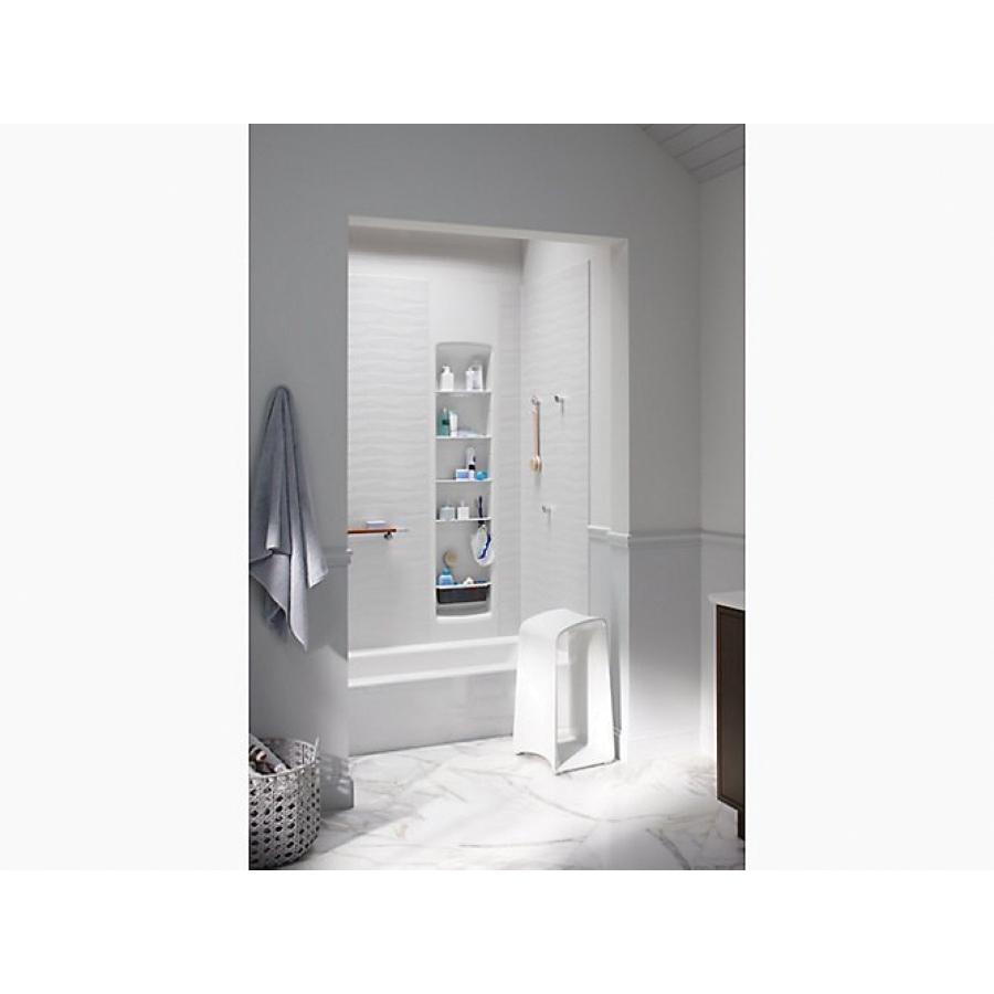 Kohler® Bellwether® K-837-0 Bathtub With Integral Apron, Soaking Bath Therapy, Rectangular, 60 in L, 30-1/4 in W, White thumbnail 3