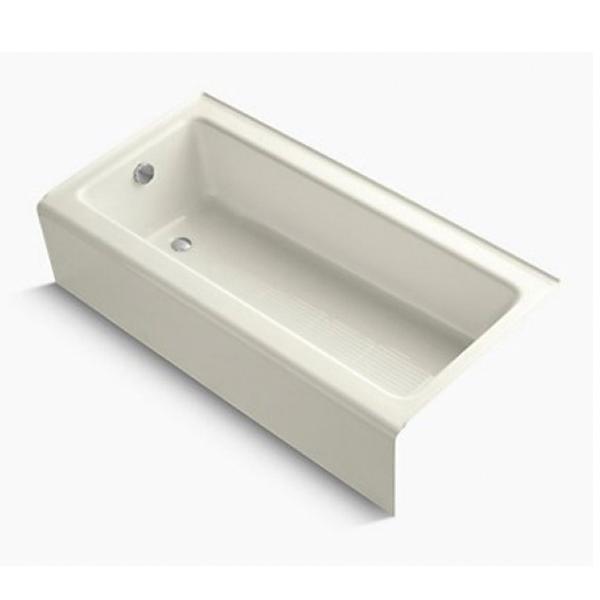 Kohler® Bellwether® K-837-96 Bathtub With Integral Apron, Soaking Bath Therapy, Rectangular, 60 in L, 30-1/4 in W thumbnail 2
