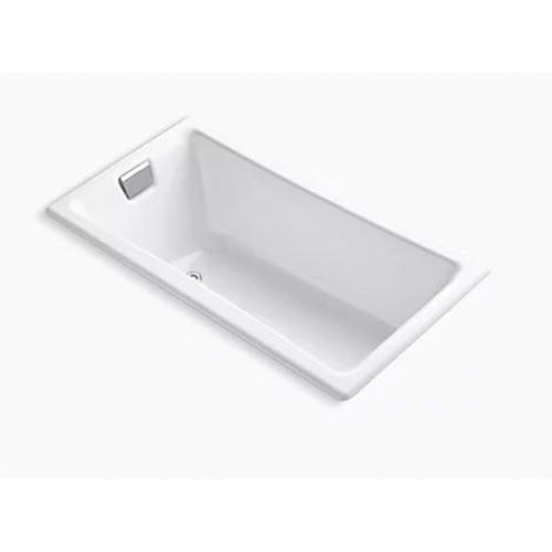Kohler K-8-0 Tea-for-Two® Cast Iron Soaking Tub, 60 inch x 32 inch x 18-1/4 inch, White