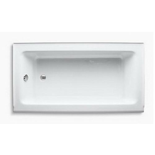 Kohler® Bellwether® K-875-0 Bathtub With Integral Apron, Soaking Bath Therapy, Rectangular, 60 in L, 32 in W, White thumbnail 3