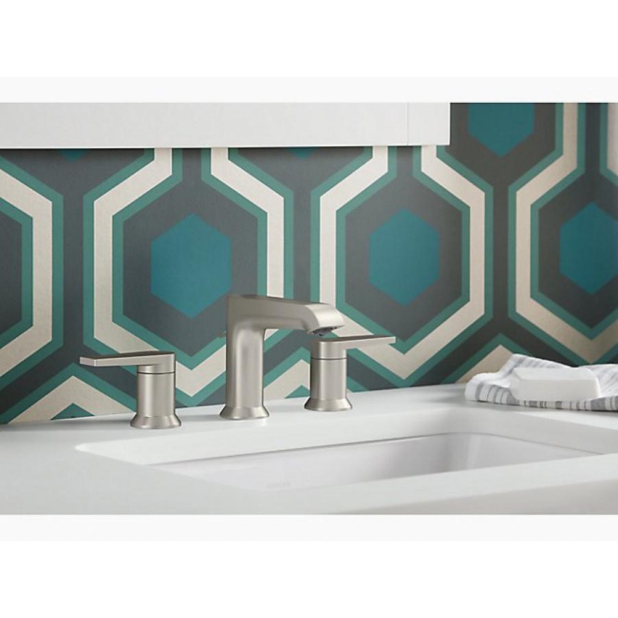 Kohler® Hint® K-97093-4-BL Bathroom Faucet, 2-Handle, Deck, Widespread, Pop-Up, Matte Black thumbnail 3