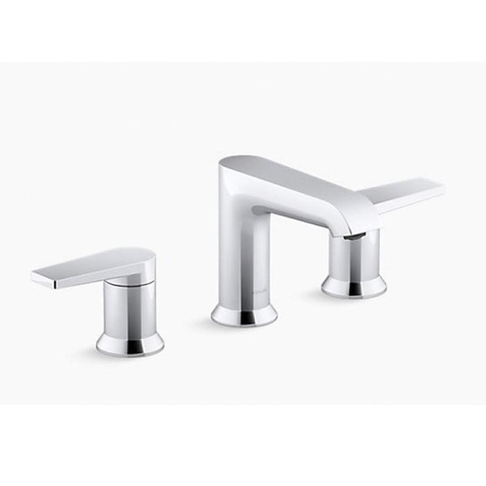 Kohler® Hint® K-97093-4-CP Bathroom Faucet, 2-Handle, Deck, Widespread, Pop-Up, Polished Chrome thumbnail 2