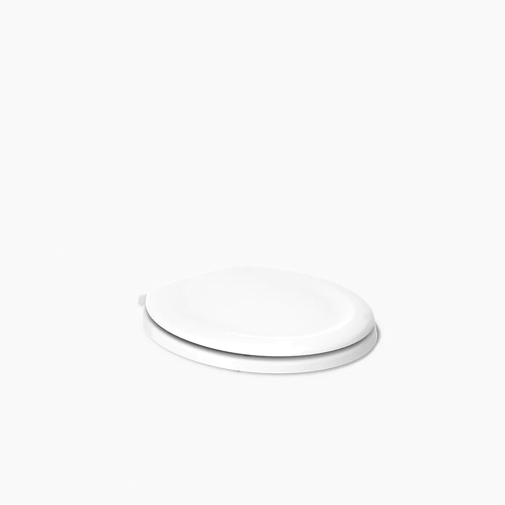 Kohler® Stonewood® K-20467-0 Toilet Seat, Round, Wood, White, 15-1/4 in L x 14-3/16 in W x 7/8 in H thumbnail 3