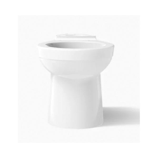 Kohler® Kingston™ K-25096-0 Toilet Bowl, Round, 1.28 gpf Flush Rate, 12 in Rough-In, Floor Mounting, Vitreous China thumbnail 3