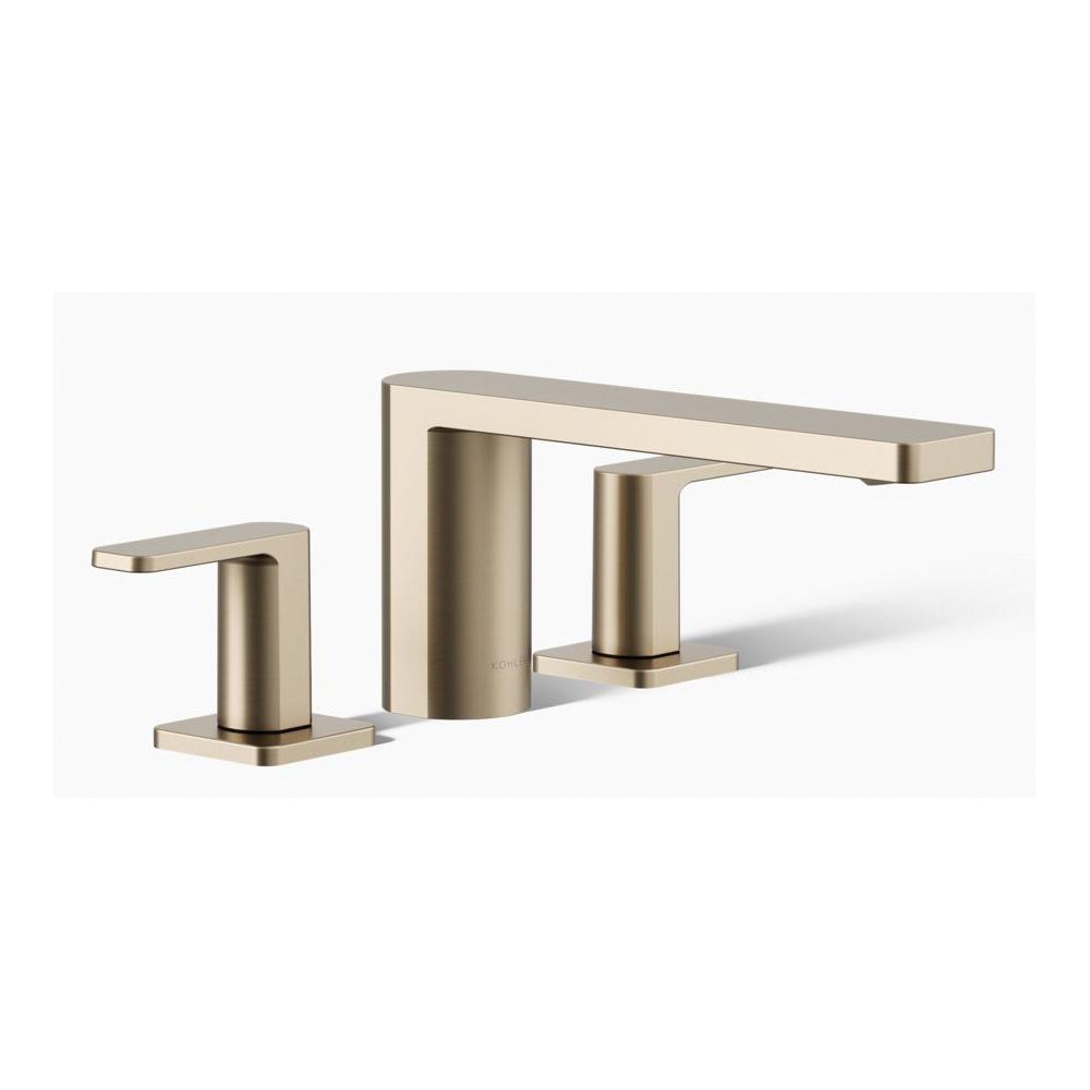 Kohler® Parallel® K-27121-4-BV Bathroom Sink Faucet, 2-Handle, Deck, Vibrant® Brushed Bronze