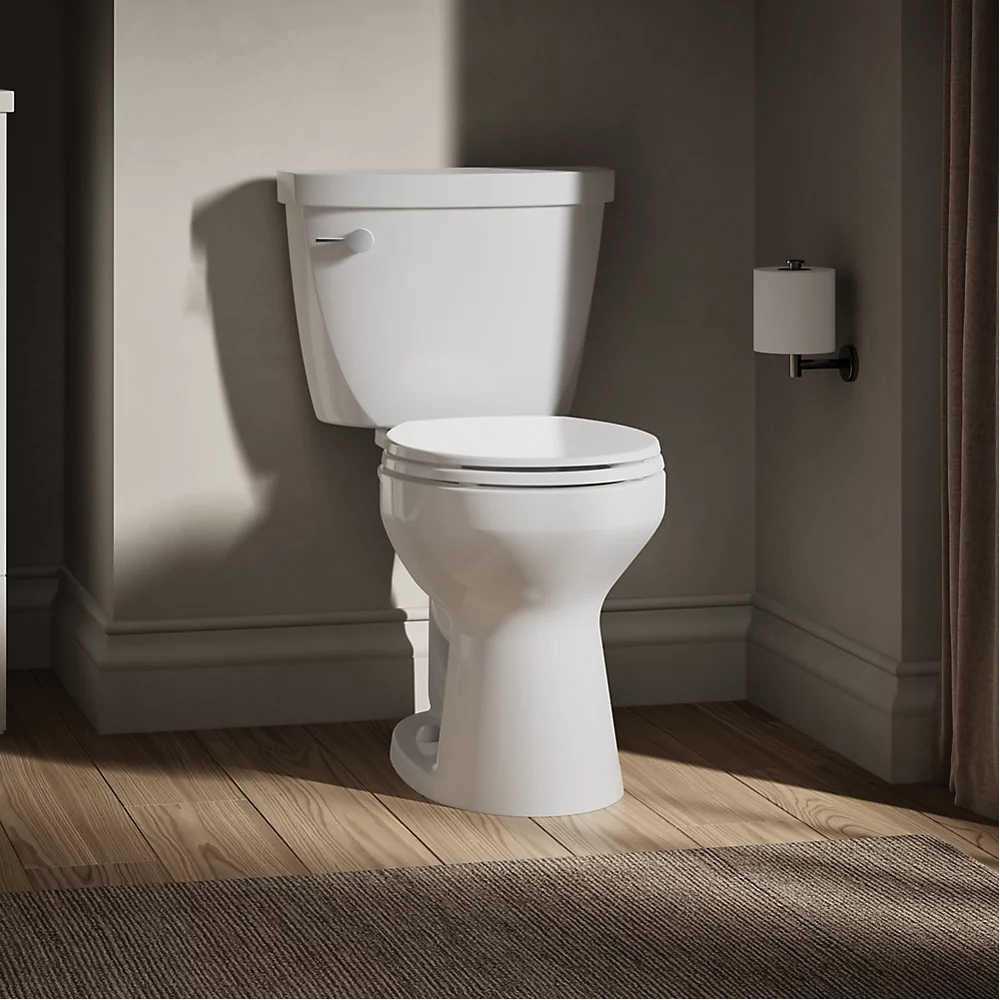 Kohler® Cimarron® K-31589-0 Toilet Bowl, Round, 1.28 gpf Flush Rate, 12 in Rough-In, Floor Mounting, Vitreous China thumbnail 4
