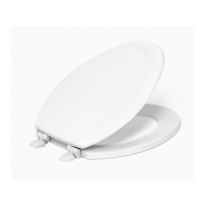 Kohler® Stonewood® K-4647-0 Toilet Seat, Contemporary, Modern, Elongated, Wood, White thumbnail 2