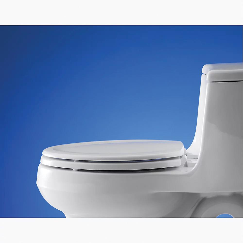 Kohler® Stonewood® K-4647-0 Toilet Seat, Contemporary, Modern, Elongated, Wood, White thumbnail 4