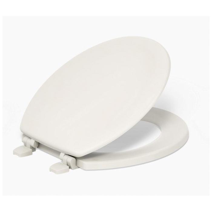 Kohler® Stonewood® K-4648-47 Toilet Seat, Round, Wood, Almond, 16-5/8 in L x 14-3/16 in W x 1-1/16 in H thumbnail 3
