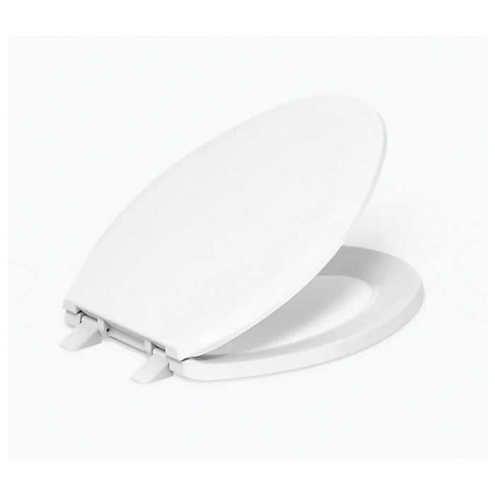 Kohler® Lustra™ K-4652-0 Toilet Seat, Contemporary, Traditional, Yes, Elongated, Plastic, White