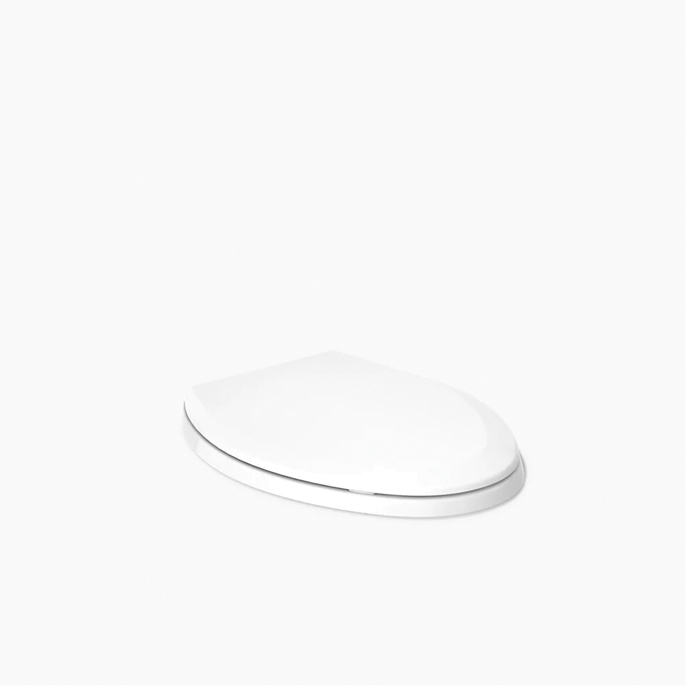 Kohler® Lustra™ K-4652-0 Toilet Seat, Contemporary, Traditional, Yes, Elongated, Plastic, White thumbnail 3