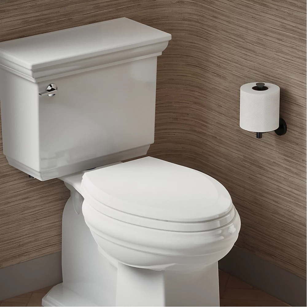 Kohler® Lustra™ K-4652-0 Toilet Seat, Contemporary, Traditional, Yes, Elongated, Plastic, White thumbnail 2