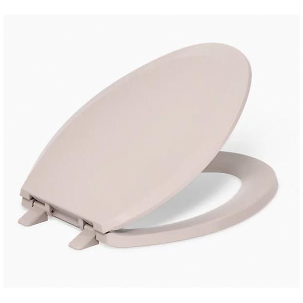 Kohler® Lustra™ K-4652-45 Toilet Seat, Contemporary, Traditional, Yes, Elongated, Plastic, Wild Rose thumbnail 2