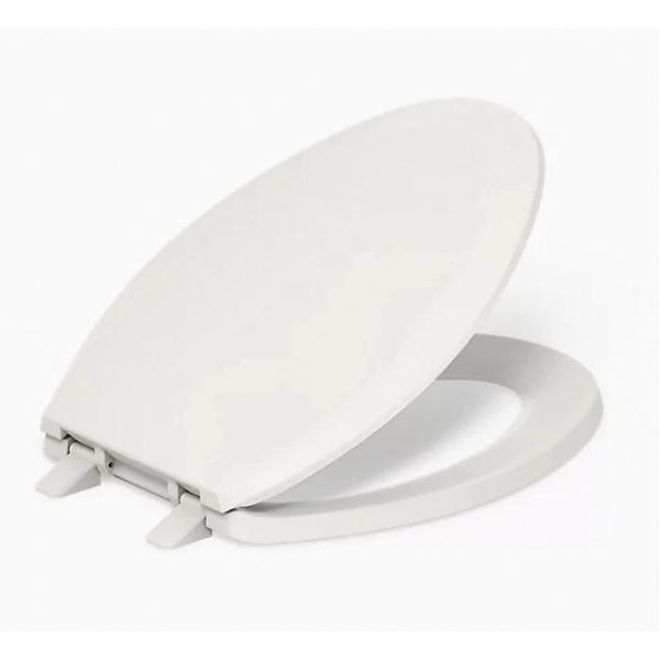 Kohler® Lustra™ K-4652-55 Toilet Seat, Contemporary, Traditional, Yes, Elongated, Plastic, Innocent Blush thumbnail 3