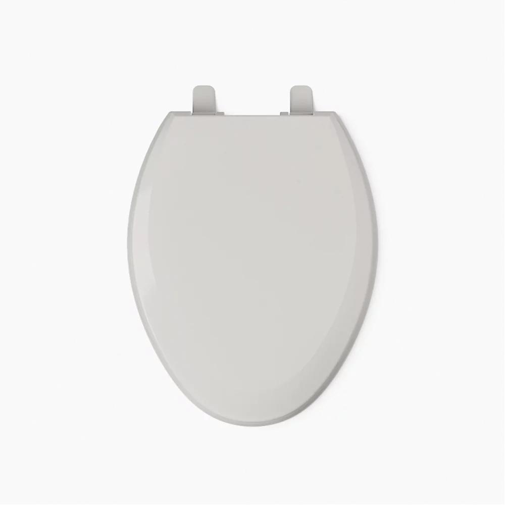 Kohler® Lustra™ K-4652-56 Toilet Seat, Contemporary, Traditional, Yes, Elongated, Plastic, Tender Gray