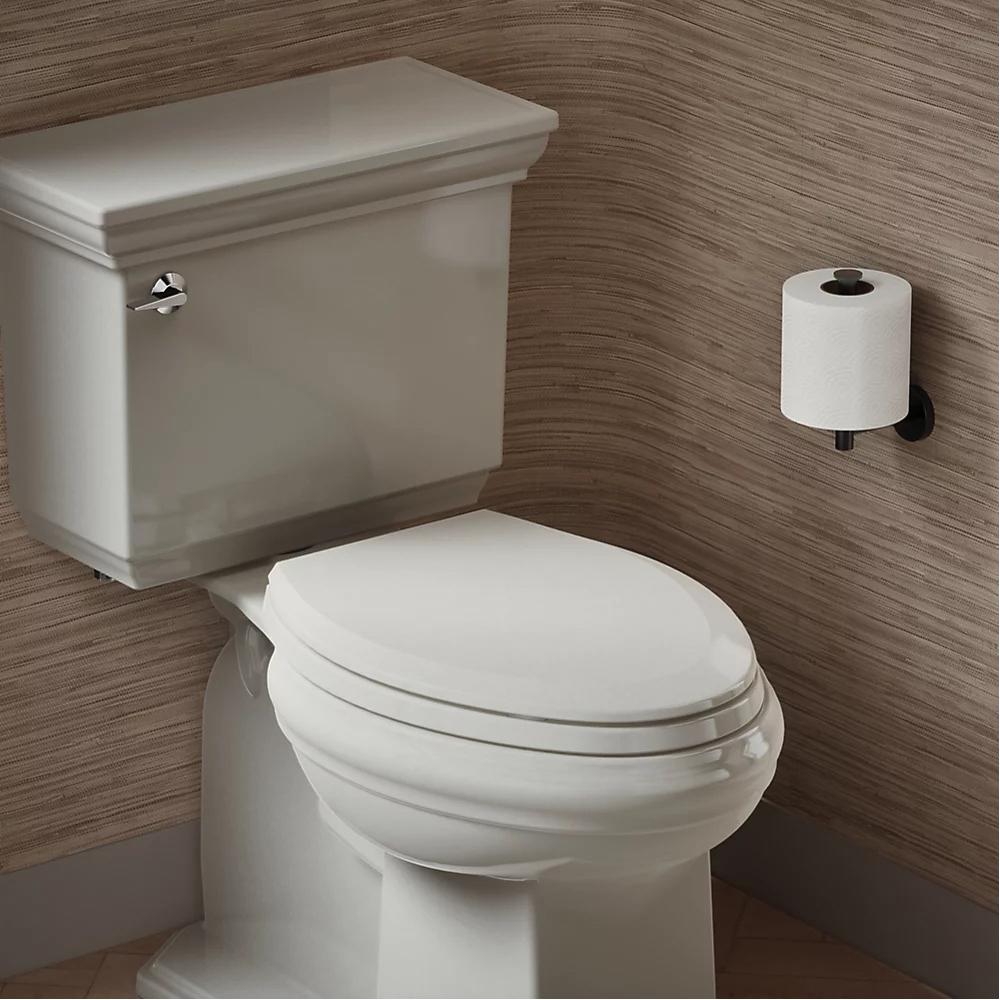 Kohler K-4652 Lustra™ Q2™ Advantage™ Solid Polypropylene Closed-Front Elongated Toilet Seat, 17-3/16 inch L x 14-3/16 inch W x 1 inch D, Tender Grey