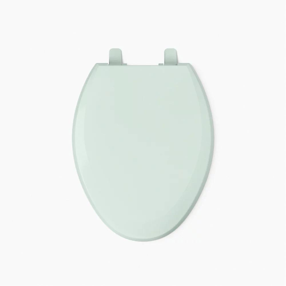 Kohler K-4652 Lustra™ Q2™ Advantage™ Solid Polypropylene Closed-Front Elongated Toilet Seat, 17-3/16 inch L x 14-3/16 inch W x 1 inch D, Seafoam Green