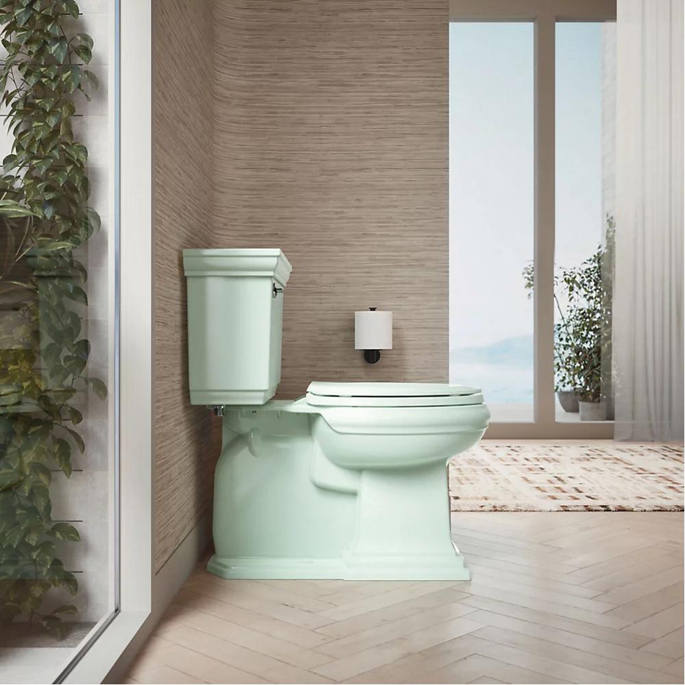 Kohler® Lustra™ K-4652-71 Toilet Seat, Contemporary, Traditional, Yes, Elongated, Plastic, Seafoam Green thumbnail 2