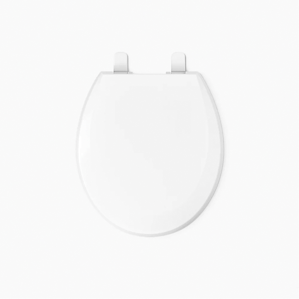 Kohler® Lustra™ K-4662-0 Toilet Seat, Contemporary, Traditional, Yes, Round, Plastic, White thumbnail 4