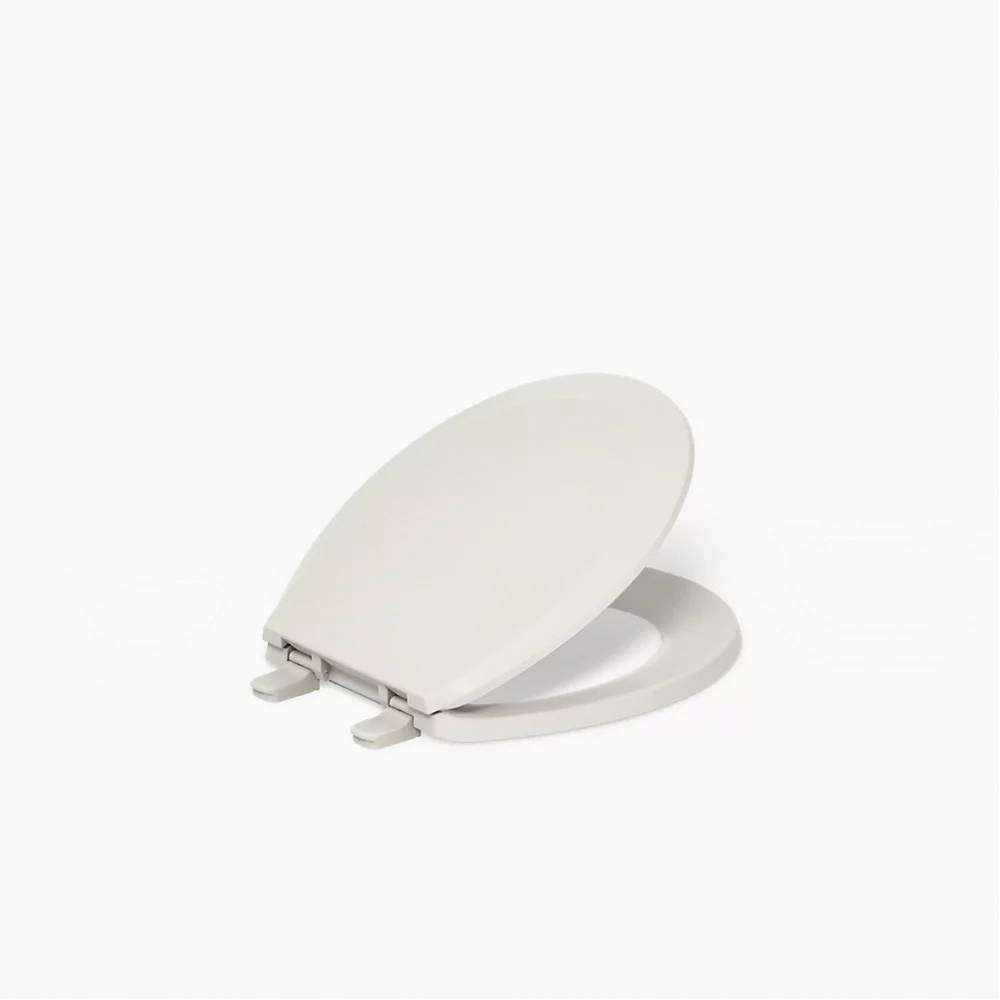 Kohler® Lustra™ K-4662-47 Toilet Seat, Contemporary, Traditional, Yes, Round, Plastic, Almond thumbnail 2