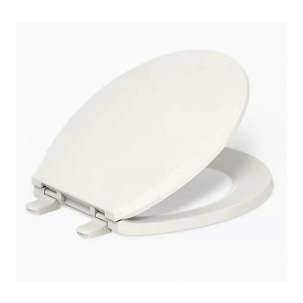 Kohler® Lustra™ K-4662-96 Toilet Seat, Contemporary, Traditional, Yes, Round, Plastic, Biscuit thumbnail 3