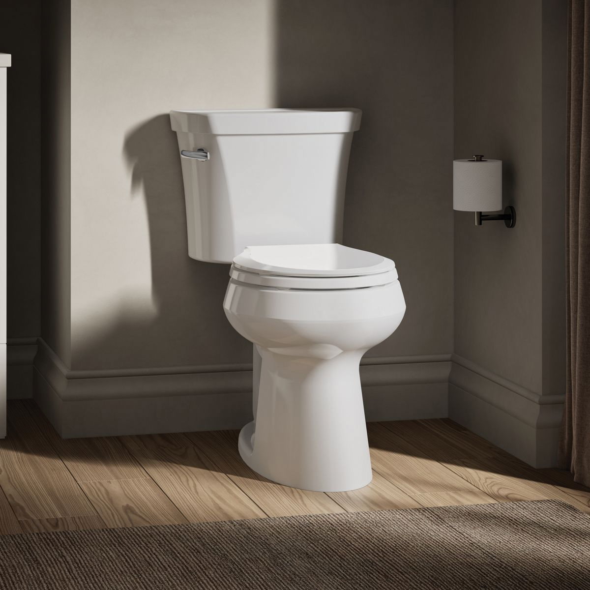Kohler® Highline® K-5393-0 Toilet Bowl, Round, 1.28 gpf Flush Rate, 12 in Rough-In, Floor Mounting, Vitreous China thumbnail 3