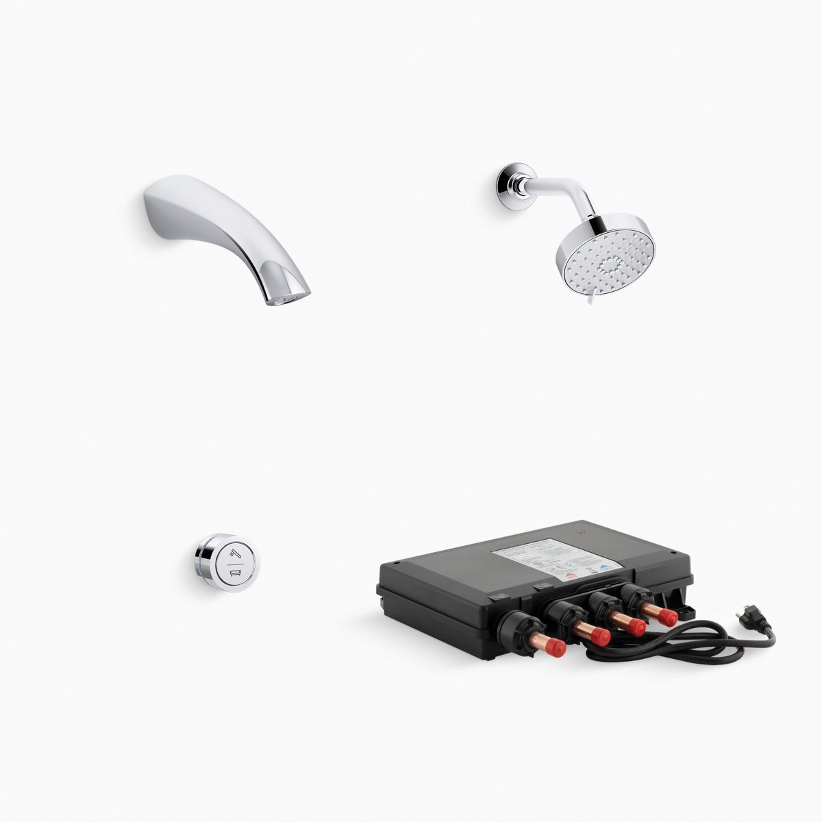 Kohler Awaken&trade; K-72419 3-Spray Settings Multifunction Shower Head, 2 gpm, Polished Chrome