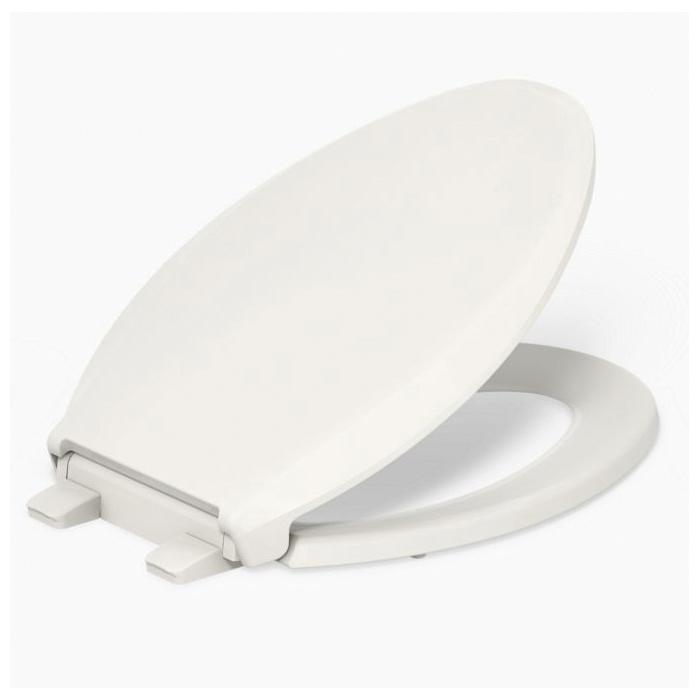 Kohler® Cachet® K-7315-96 Toilet Seat, Elongated, Plastic, Biscuit, 18-1/16 in L x 14-3/16 in W x 1-1/8 in H thumbnail 2