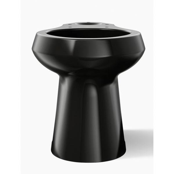 Kohler® Highline® K-80020-7 Toilet Bowl With Concealed Trapway, Elongated, 1.28 gpf Flush Rate, 12 in Rough-In, Black thumbnail 2