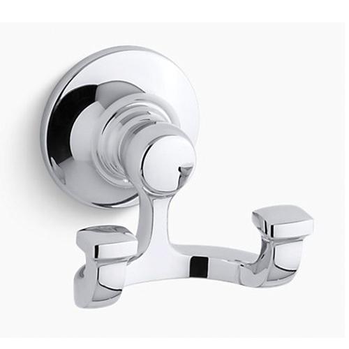 Kohler® Bancroft® K-11414-CP Robe Hook, 38 lb Capacity, 3-1/8 in L, 2-7/8 in W, 2-13/16 in H, Metal, Polished Chrome